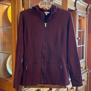 Athleta Full Zip Sweatshirt Hoodie, Size L